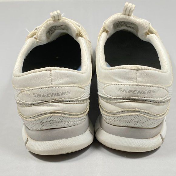 Skechers Womens Aftermath Running Bungee White Shoes Size 6.5 - Picture 2 of 8